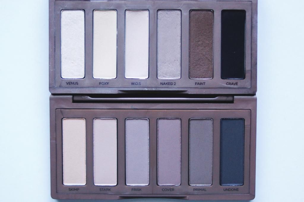 Urban Decay Naked2 Basics Review and Swatches Naked Basics original vs comparison
