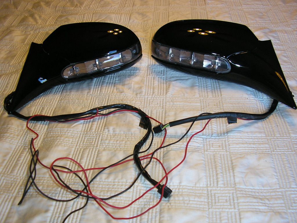 95/96 Power, Heated Mirrors with smoked Mercedes C class turn signals