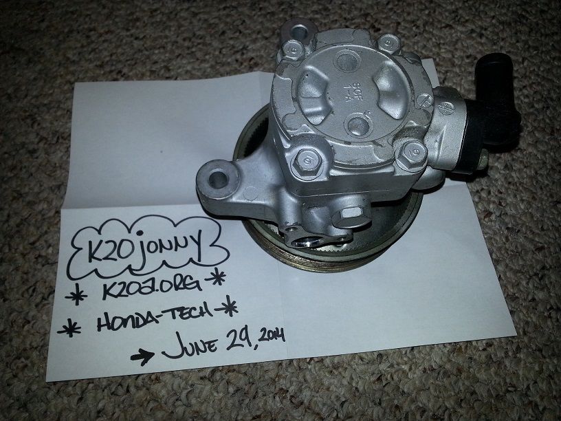 K20/K24 Power Steering Setup/2000 Acura Integra Showa PS Rack/Jackson Racing Pulley Honda