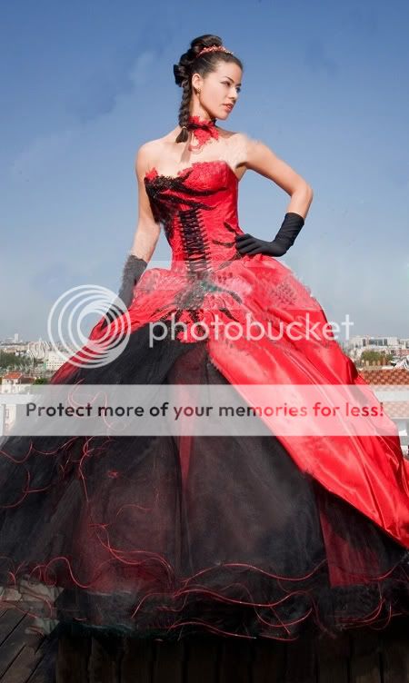 Unique bridal gowns Wedding dress Prom gown Quinceanera dress red 