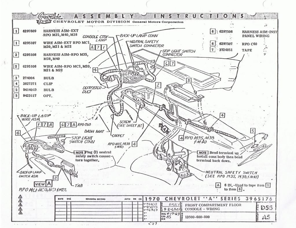 Center Console Wiring Diagram