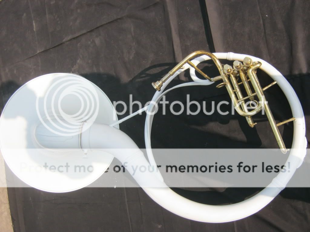 22 VALVE SOUSAPHONE SNOW WHITE CLOUR UNIQUE BRANDMADE OF PURE BRASSW 